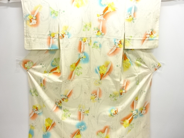 JAPANESE KIMONO / KOMON / FLOWER 